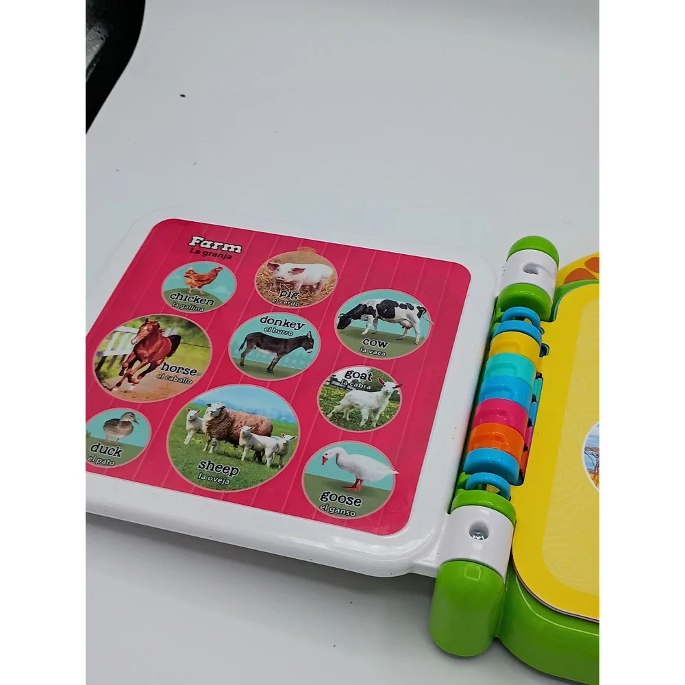 LeapFrog Unisex 100 Animals Book Green Bilingual Learning Toy OS Interactive